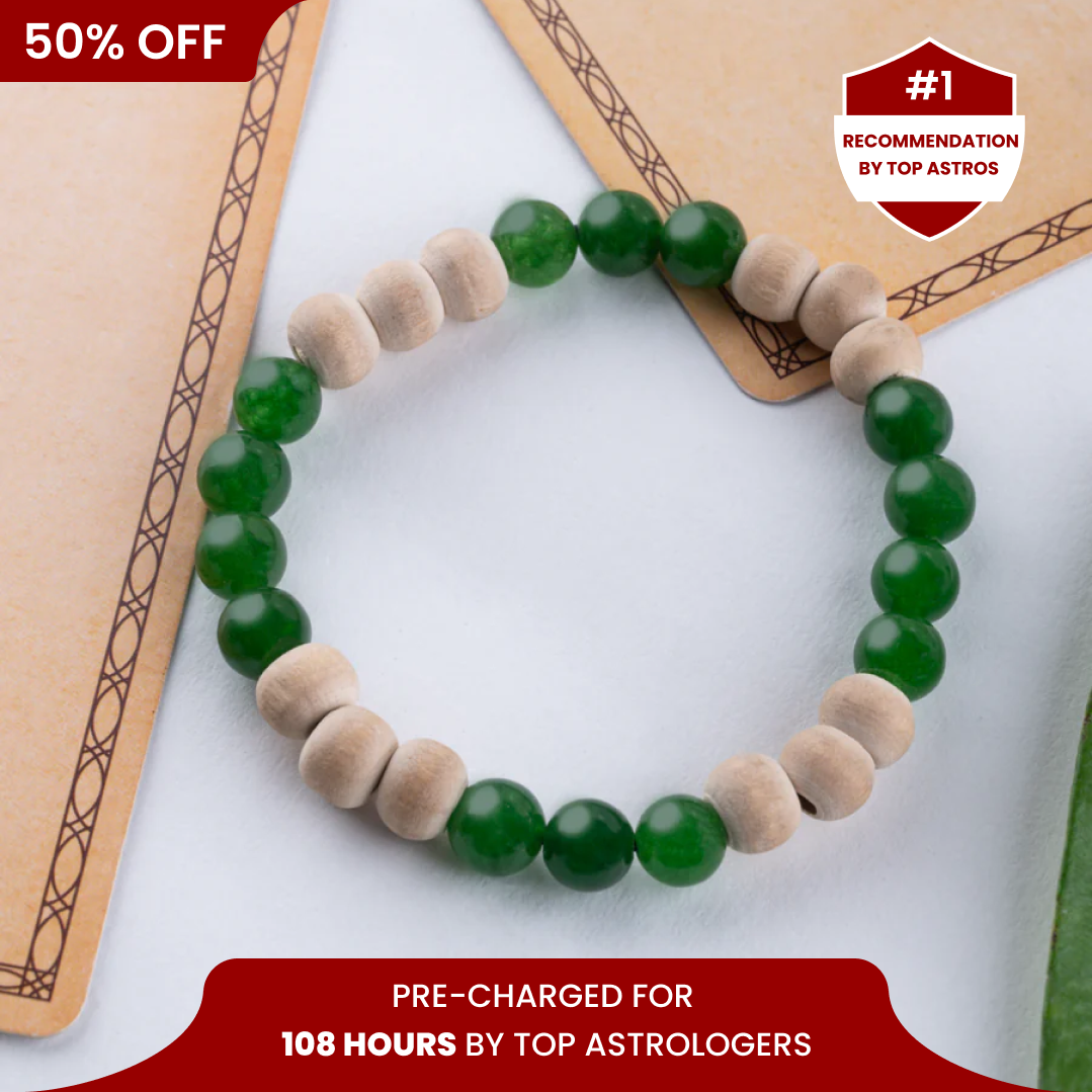 Green Aventurine With Tulsi Bracelet