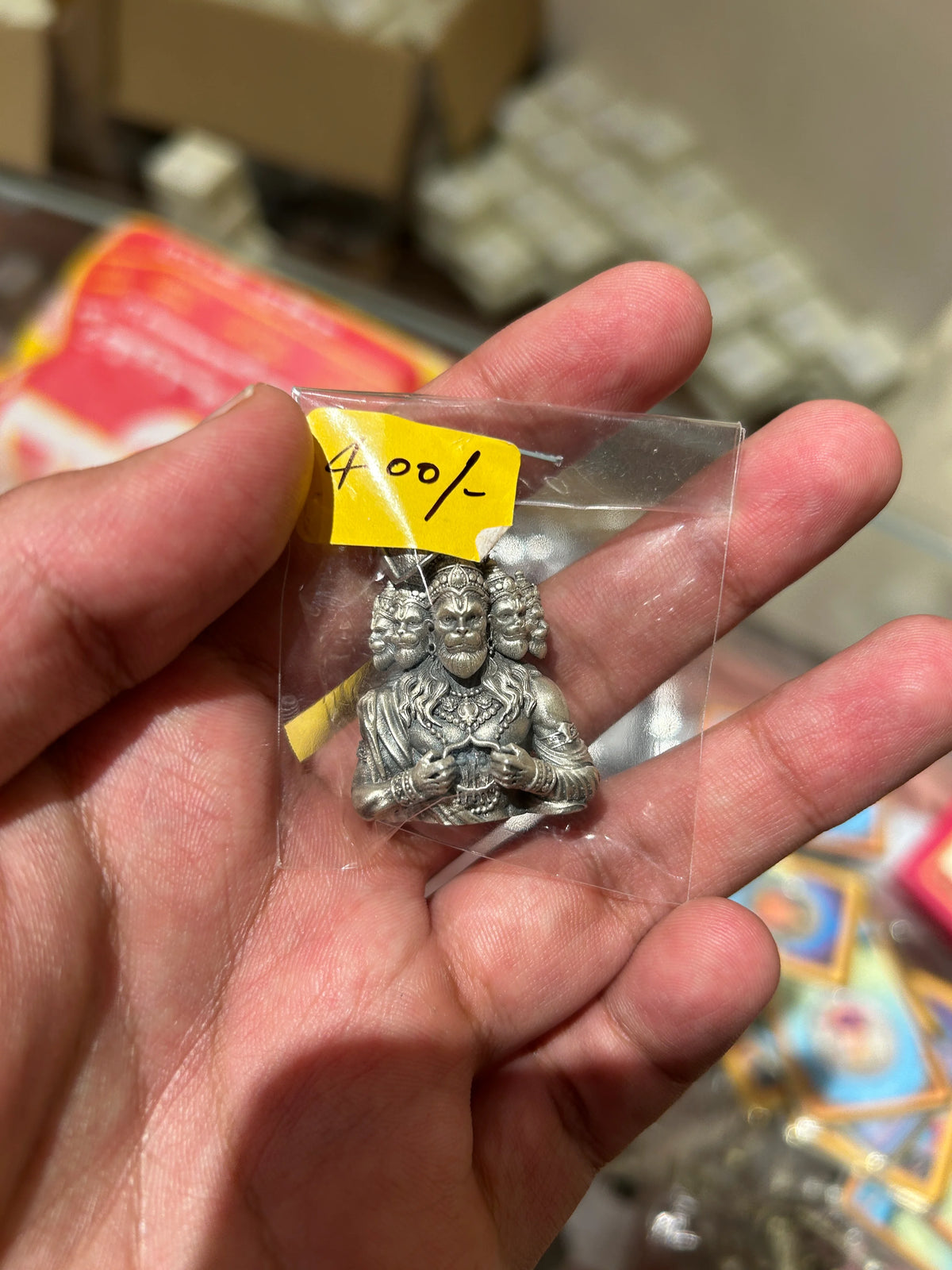 92.5 Silver Panchmukhi Hanuman Brooch