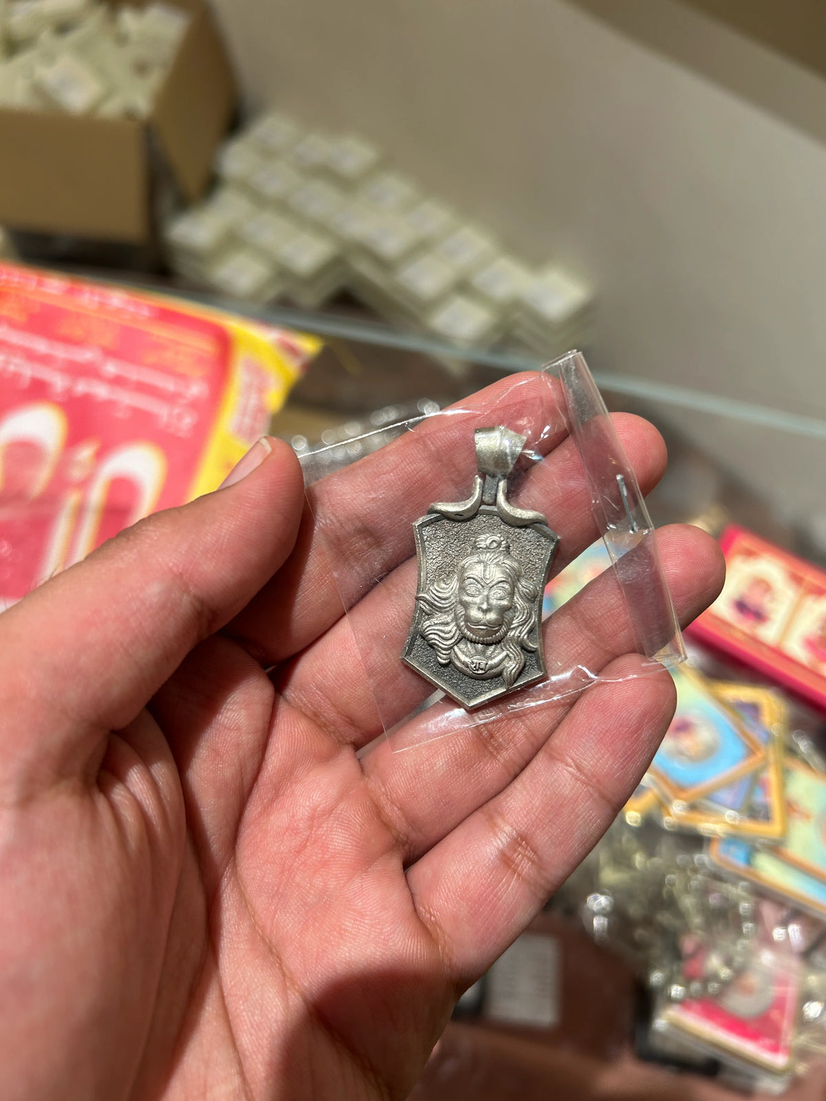 92.5 Silver Hanuman Pendant
