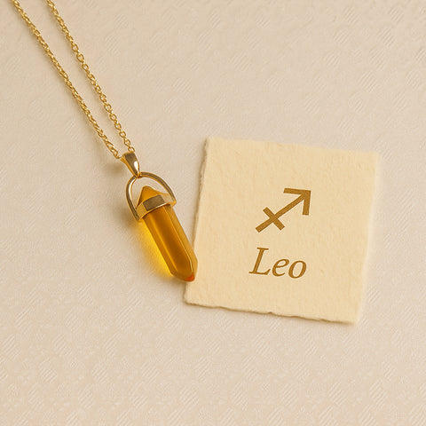 Leo Pencil Pendant and Chain