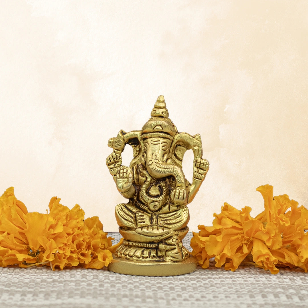 Brass Ganesh Ji Murti