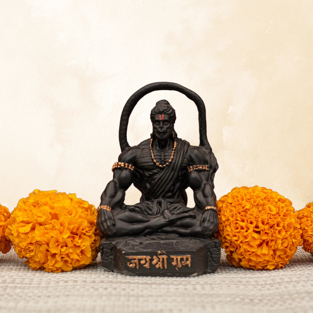 Sankat Mochan Hanuman Murti in Meditative Pose