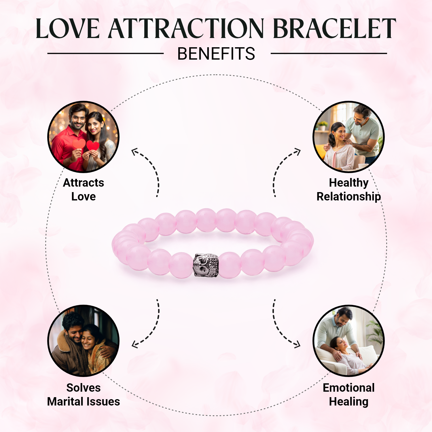 benefits of wearing rose quartz bracelet