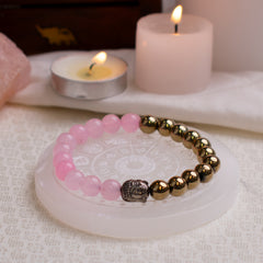 Love & Lakshmi Combo - Love Money Attractor Bracelet with Selenite Plate