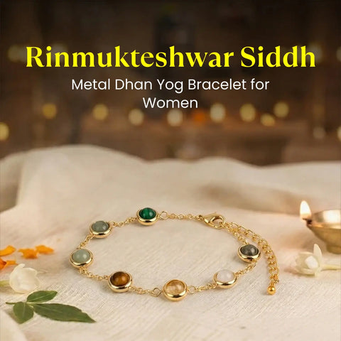 Rinmukteshwar Siddh Metal Dhan Yog Bracelet for Women