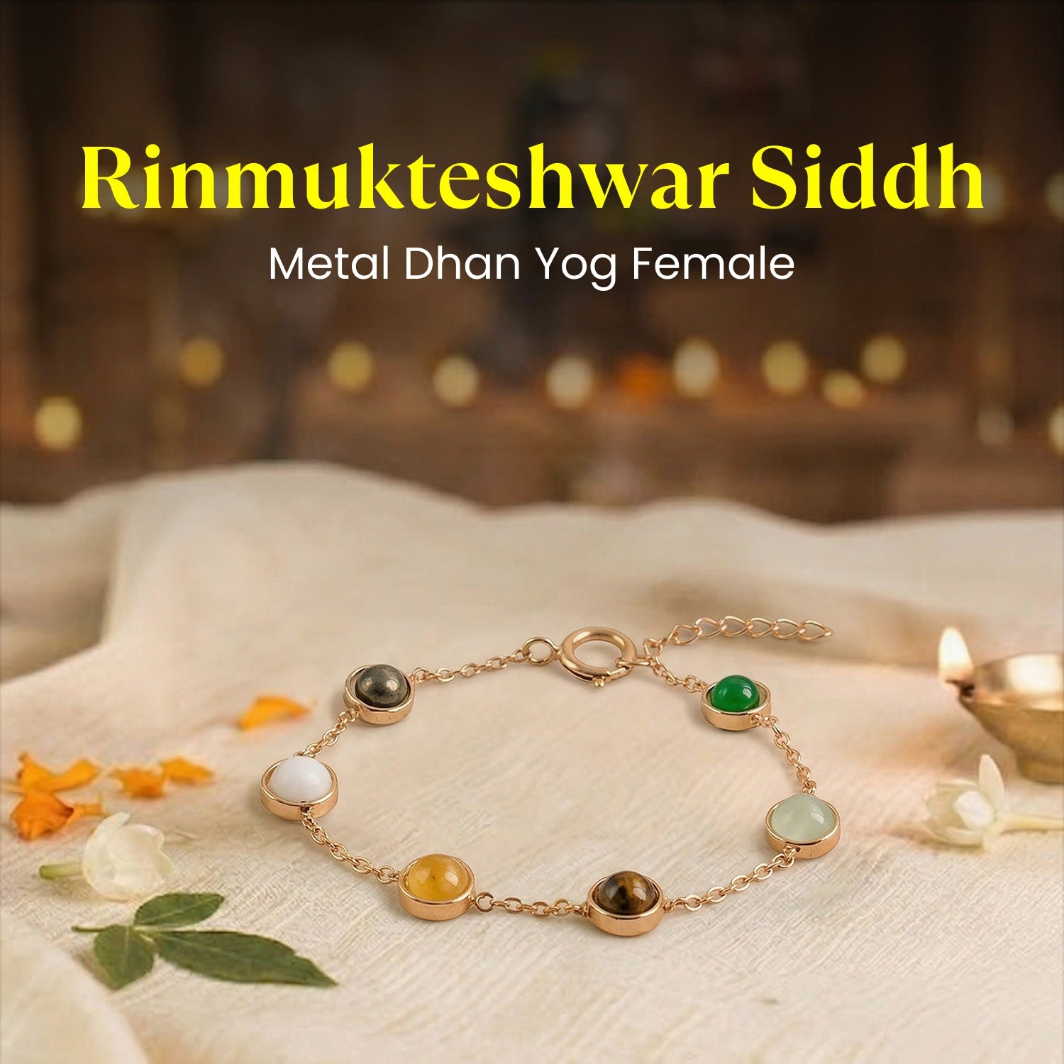 Rinmukteshwar Siddh Metal Dhan Yog Bracelet for Women