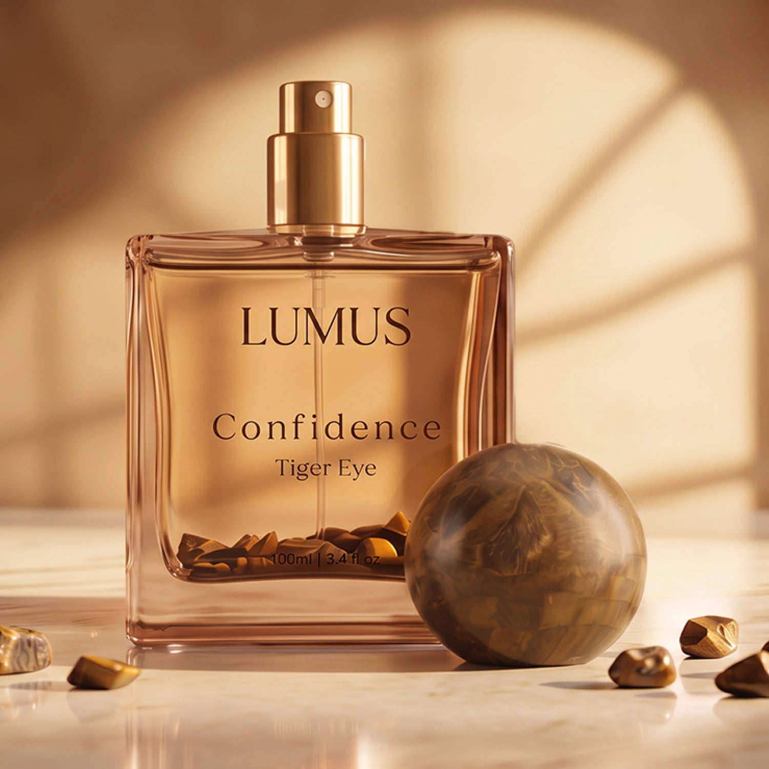 Tiger Eye Crystal Perfume by LUMUS