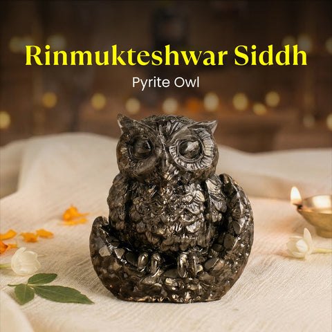 Rinmukteshwar Siddh Pyrite Owl