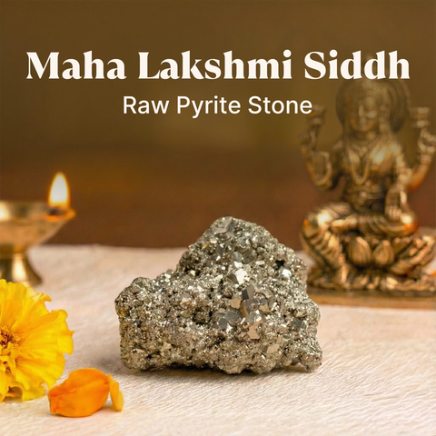 Maha Lakshmi Siddh Raw Pyrite Stone
