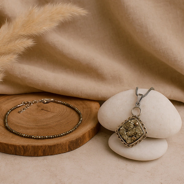 Princess Combo with Pyrite Anklet and Pendant