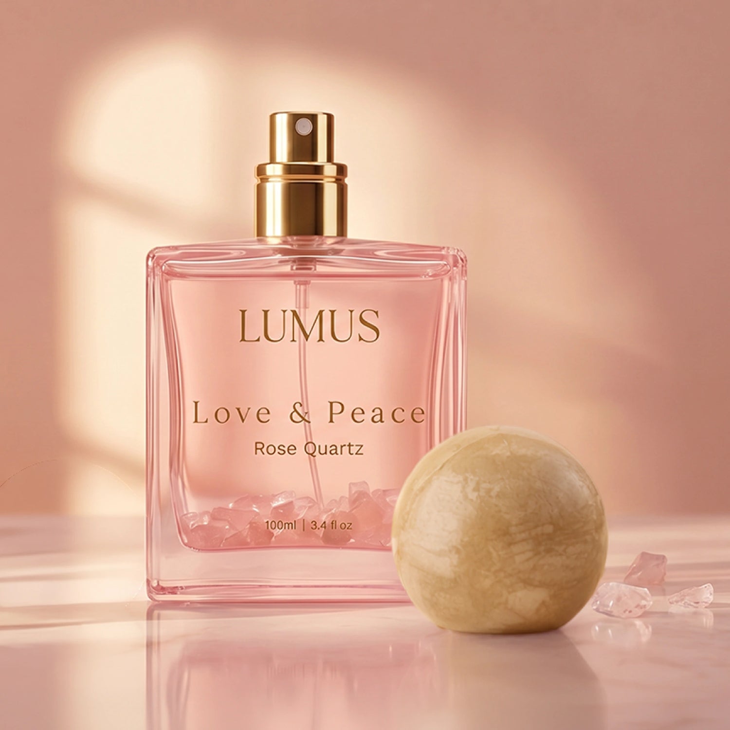 Rose Quartz Crystal Perfume by LUMUS