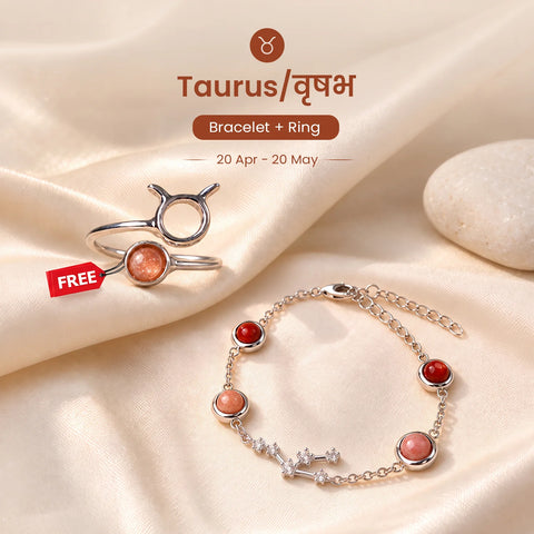 Taurus Constellation Bracelet with Free Ring