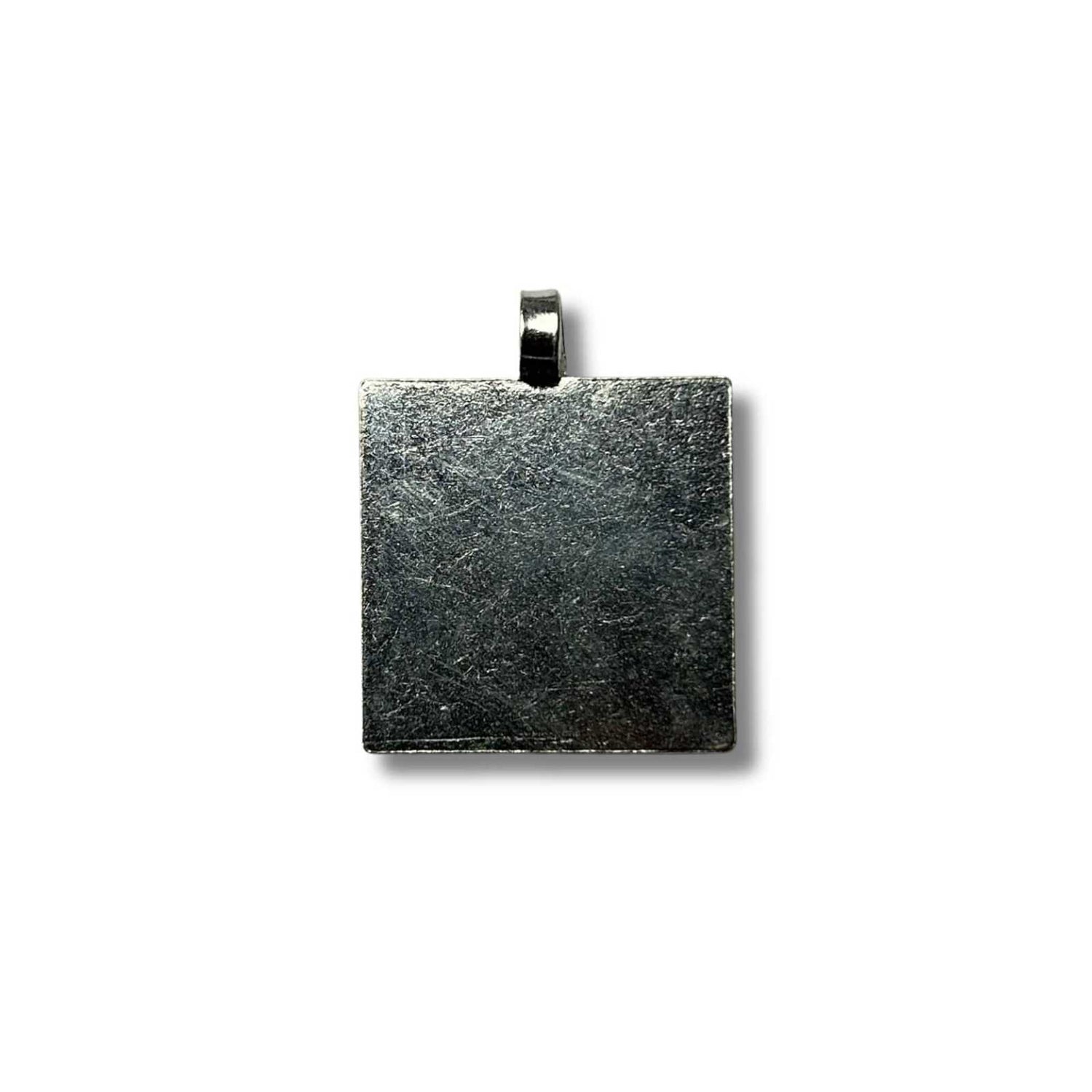 Pure Silver Square Piece Pendant