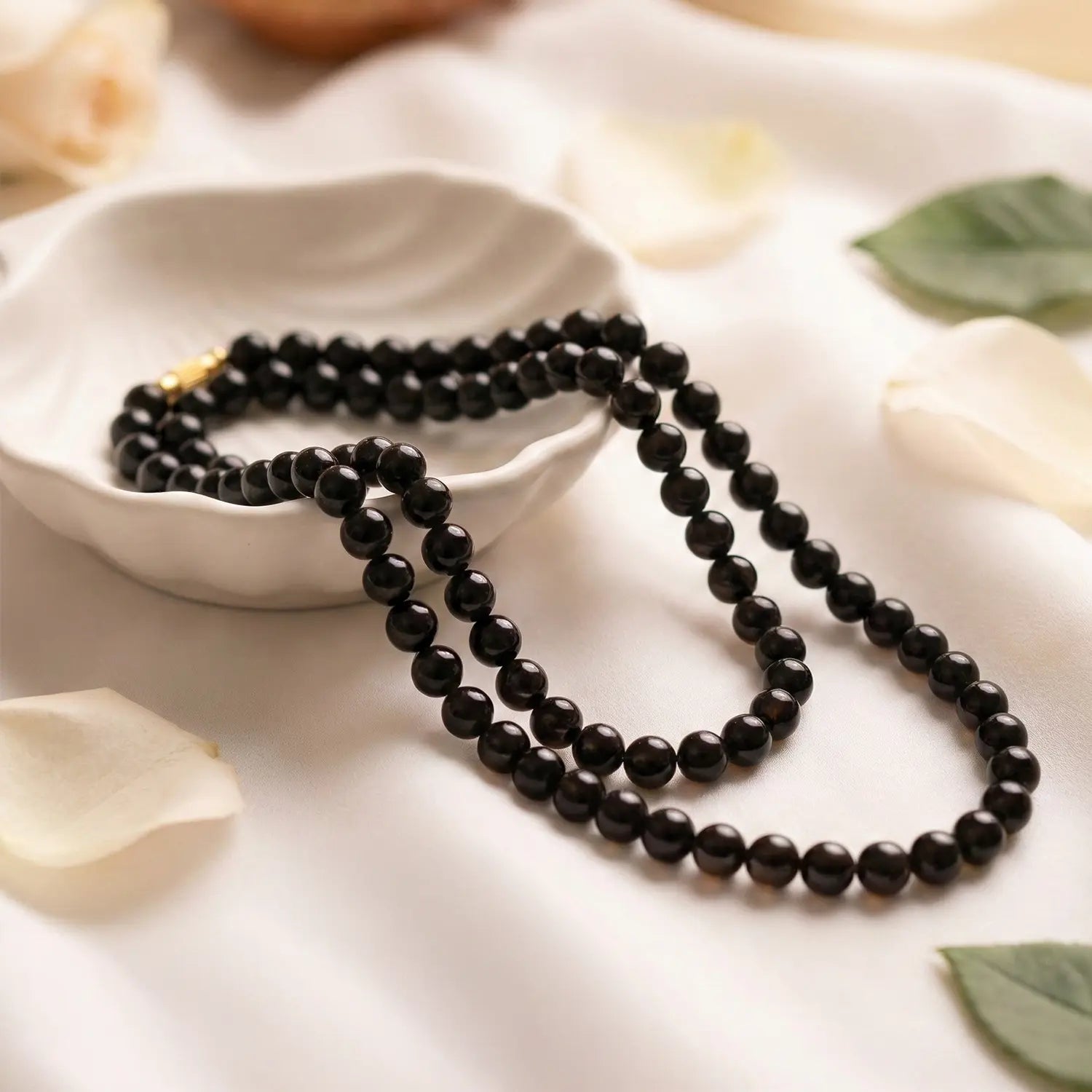 Black Obsidian Mala