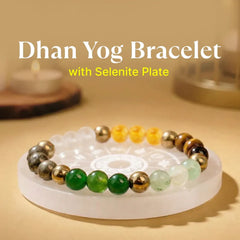 Dhan Yog Bracelet with Selenite Plate