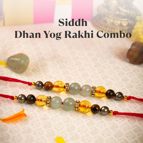 Siddh Dhan Yog Rakhi Combo – Pack of 2
