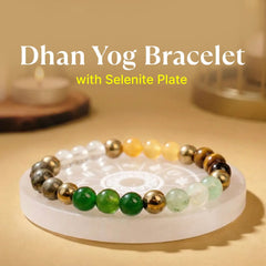 Dhan Yog Bracelet with Selenite Plate