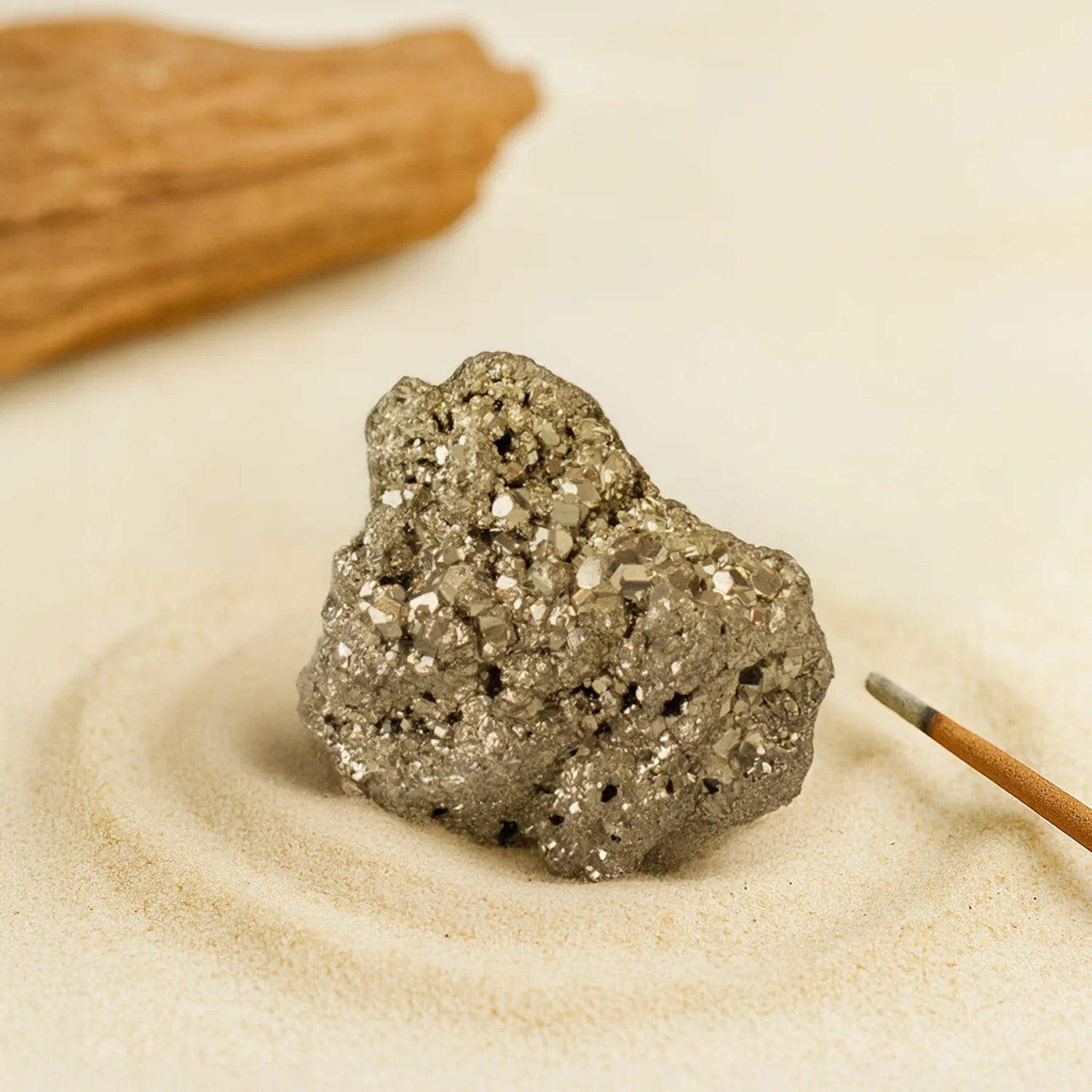 Raw Pyrite Stone Attracts Wealth