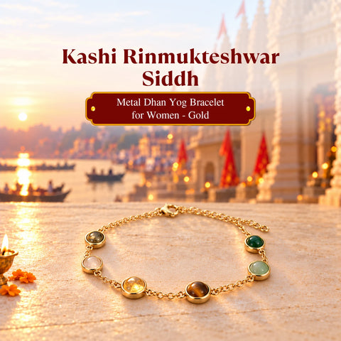 Rinmukteshwar Siddh Metal Dhan Yog Bracelet for Women