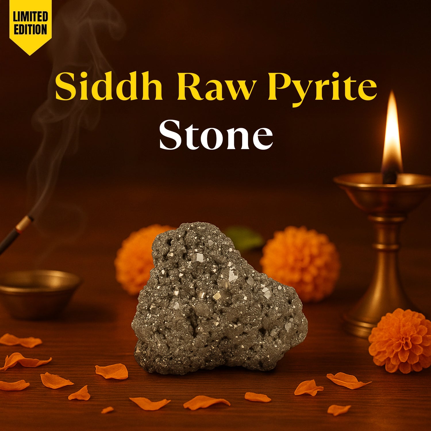 Siddh Raw Pyrite Stone-10x Stonger