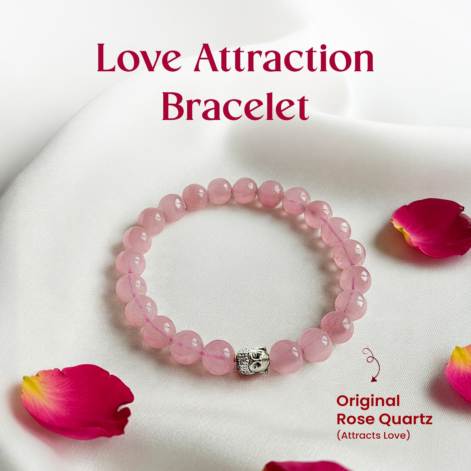 Love Attraction Bracelet (Original Rose Quartz)- Bracelet.