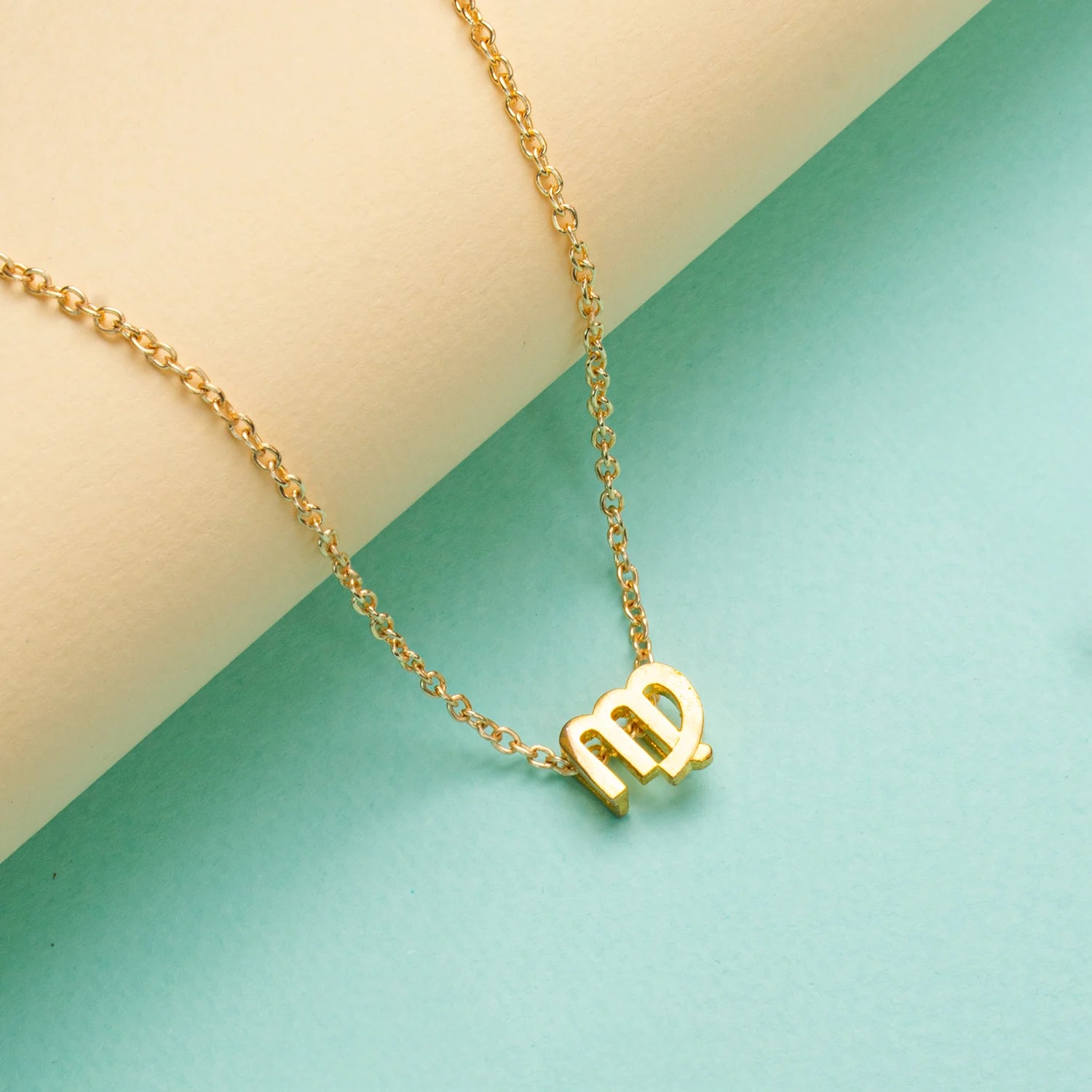 Virgo Zodiac Brass Necklace